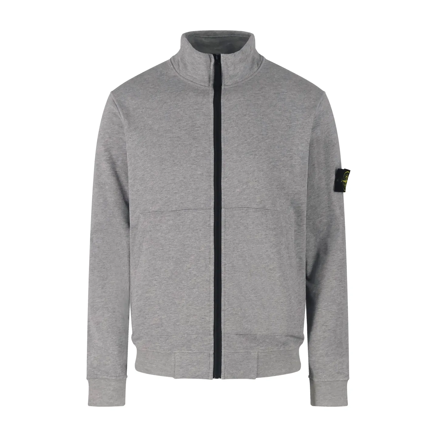 🅿️570 [Exclusive supply] Stone island gray zipper jacket (grey) originally purchased at 2442, the fabric is custom-made 100% cotton, the armband pattern is embroidered with Tajima machine thousands of needles, the stitching is fine and dense, the pattern is clear and the lines and three-dimensionality are strong. The hardware and accessories of the entire garment are all custom-made according to the original mold, with nylon rope zipper pulls, raglan sleeves and kangaroo pockets. Size:S-M-L